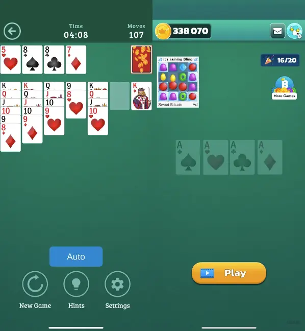 Bitcoin Solitaire by Bling/PlayDay