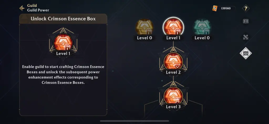 Choose your Guild's essence box